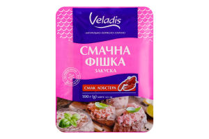 Закуска креветочная со вкусом лобстера Вкусная фишка Veladis лоток 100г
