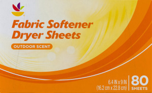 Ahold Fabric Softener Dryer Sheets Outdoor Scent - 80 CT