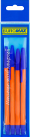Комплект ручек шариковых №BM.8119-01-4 Orange Buromax 4шт