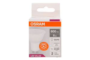 Лампа світлодіодна 8W 230V GU10 4000К LVPAR1675 Осрам