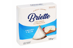 Сыр 60% мягкий с голубой плесенью Creamy&Blue Briette к/у 125г