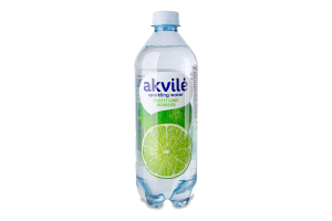 Вода сл/газ.Akvile лайм 0,6л ПЕТ