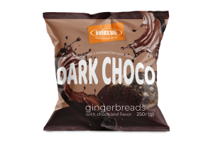 Пряники с ароматом шоколада Dark choco Київхліб м/у 250г