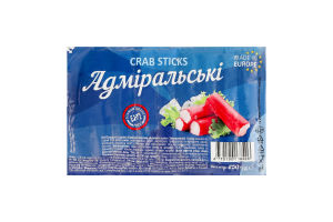 Палички крабові заморожені Адміральські CJSC Plunges kooperatine prekyba в/у 250г