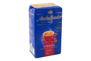 Кофе натуральный жареный молотый Strong Ambassador м/у 450г