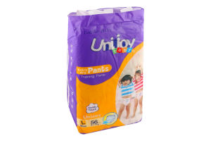 Трусики-підгузники для дітей 9-14кг L Soft Baby Unijoy 56шт