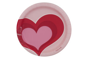 Smart Living Plates Valentine Hearts - 8 CT