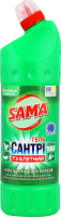 Засіб д/чищення унітазів Сантрі гель Альпійська свіжість 1000мл Сама
