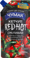 Кетчуп с острым перцем халапеньо пастеризованный Red Hot Чумак д/п 250г