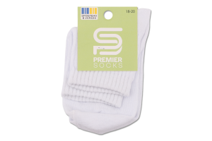 Шкарпетки дит Premier socks вис спорт білі р18-20