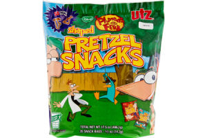 Utz Disney Phineas and Ferb Shaped Pretzel Snacks - 35 CT