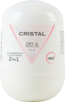 CRISTAL/КРІСТАЛ Кульковий антиперспірант – дезодорант 2 в 1 для жінок