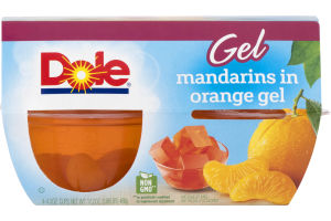 Dole Gel Mandarins In Orange Gel - 4 CT
