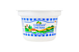 Сметана 15% Селянська ст 180г
