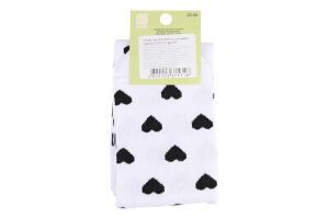 Гольфи підліткові Premier socks дрібні сердечки р.23-25 білі арт.5318