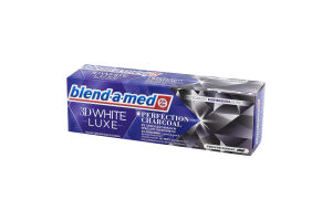 Паста зубная с угольным порошком Совершенство угля 3D White Luxe Blend-a-Med 75мл