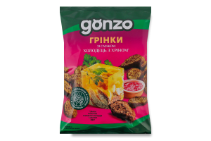 Сухарики ржаные со вкусом холодца с хреном Гренки Gonzo м/у 50г
