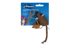 Companion Cat Toy Squeaking String Mouse