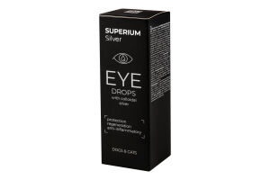 Краплі очні д/котів та собак Silver з колоїдним сріблом 30мл Superium