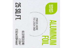 Smart Sense Aluminum Foil 25 Sq. Ft.