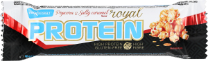 Батончик со вкусом соленой карамели и попкорна покрытый карамелью Royal protein Max Sport м/у 60г