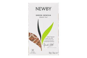 Чай зеленый мелколистовой Green Sencha Newby в/с к/у 25х2г