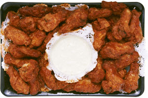 Ahold Chicken Wings Party Pack Bbq Fully Cooked Cold Serves 6-8