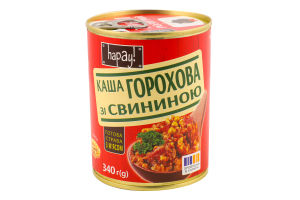 Каша гороховая со свининой Эконом hapay! ж/б 340г