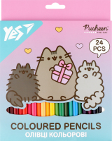 Олівці кольорові Yes! Pusheen Stormy and Pip 24кол