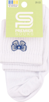 Шкарпетки Premier socks вис спорт вишив біл р20-22
