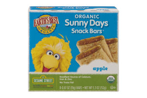 Earth's Best Organic Sunny Days Snack Bars Apple - 8 CT