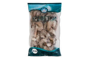 Креветки заморожені в панцирі сирі 16/20 Polar Seafood б/г м/у 1кг