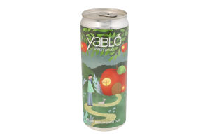 Сидр 0.33л 4.6% полусладкий газированный легкий купажный Forest walk Yablo ж/б