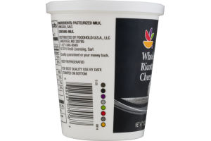 Ahold Whole Milk Cheese Ricotta