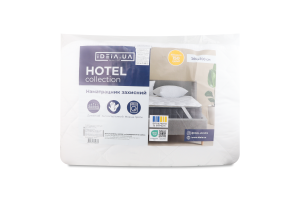 Наматрацник з резинками по кутах білий 160х200см №233379 Classic Hotel collection Ideia 1шт