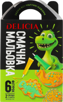 Печенье сахарное Диномир Вкусная рисовка Delicia к/у 175г