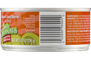 Purina Friskies Tasty Treasures Chicken & Tuna Dinner in Gravy