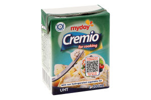 Замінник вершків на рослинній основі 25% 0,2л т/брік Cremio