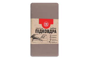 Пододеяльник шоколадный 150х215см №1475467 ТМ "1" 1шт