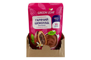 Смесь для напитка со сладкой стевией Горячий шоколад ванильный Green Leaf д/п 150г