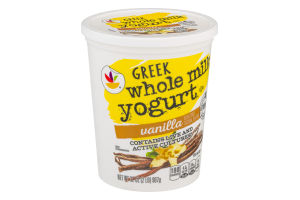 Ahold Greek Whole Milk Yogurt Vanilla