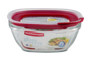 Rubbermaid Glass Container With Lid 8 Cups