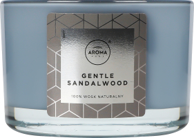 Свеча Aroma Home Gentle Sandalwood ароматическая