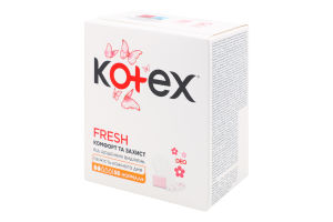 Прокладки щоденні жіночі гігієнічні Deo Normal Plus Kotex 56шт