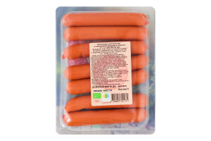 Сосиски органічні з молоком Organic Meat в/ґ лоток 300г
