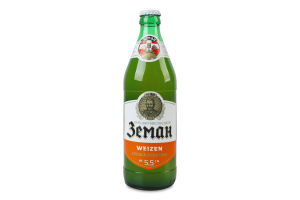 Пиво 0.5л 5.5% светлое нефильтрованное пастеризованное Weizen Земан бут