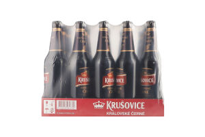Пиво 500мл 3.8% темное фильтрованное пастеризованное Kralovske Cerne Krusovice бут