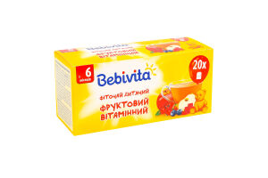 Фиточай для детей от 6мес фруктовый витаминный Bebivita к/у 20х1.5г