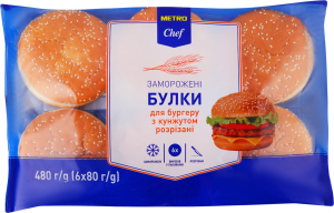 MC БУЛКИ ДЛЯ БУРГЕРУ З КУНЖУТОМ 480Г