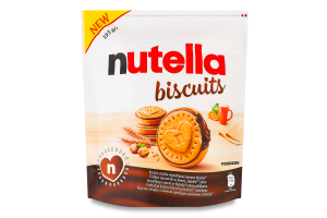 Печенье с начинкой из ореховой пасты и какао Biscuits Nutella д/п 193г